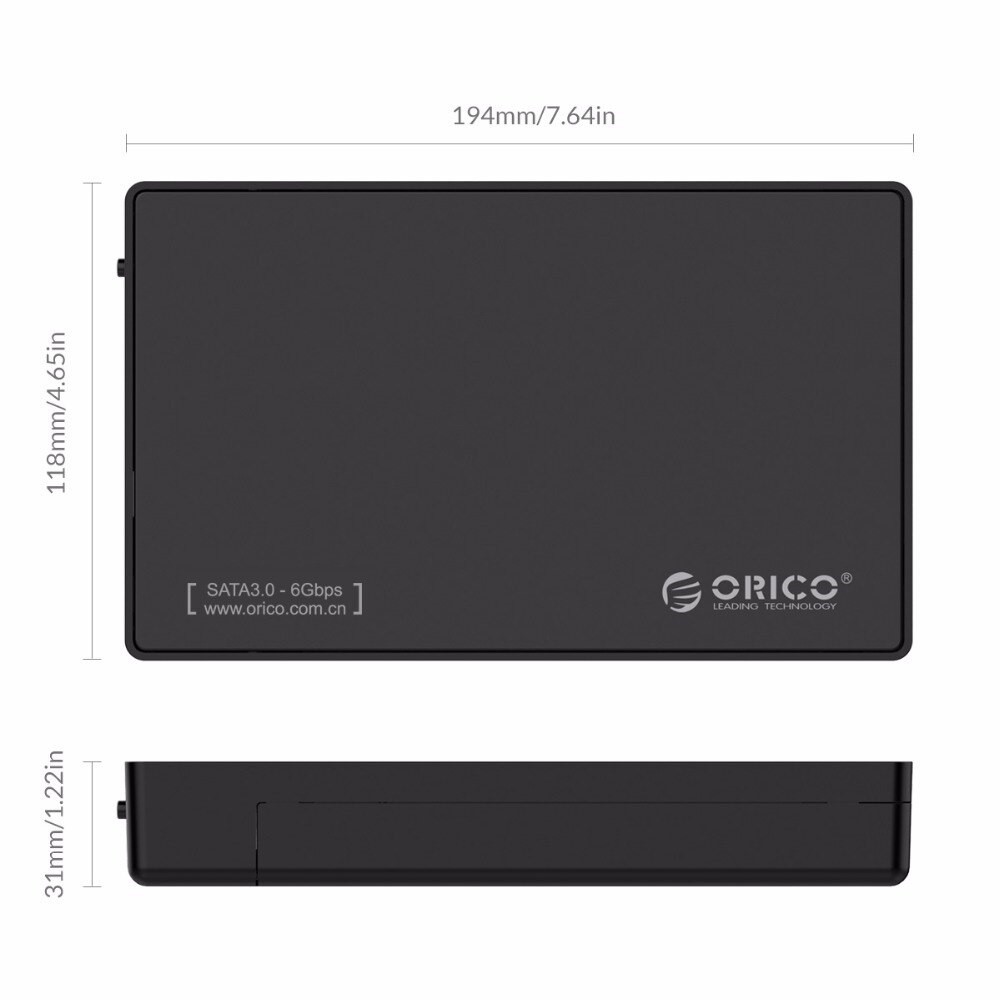 ORICO 3588US3 Hộp Đựng Ổ Cứng gắn ngoài HDD Box 3.5 Inch SATA USB 3.0 Cho 3.5/2.5" SATA HDD Và SSD -dc928
