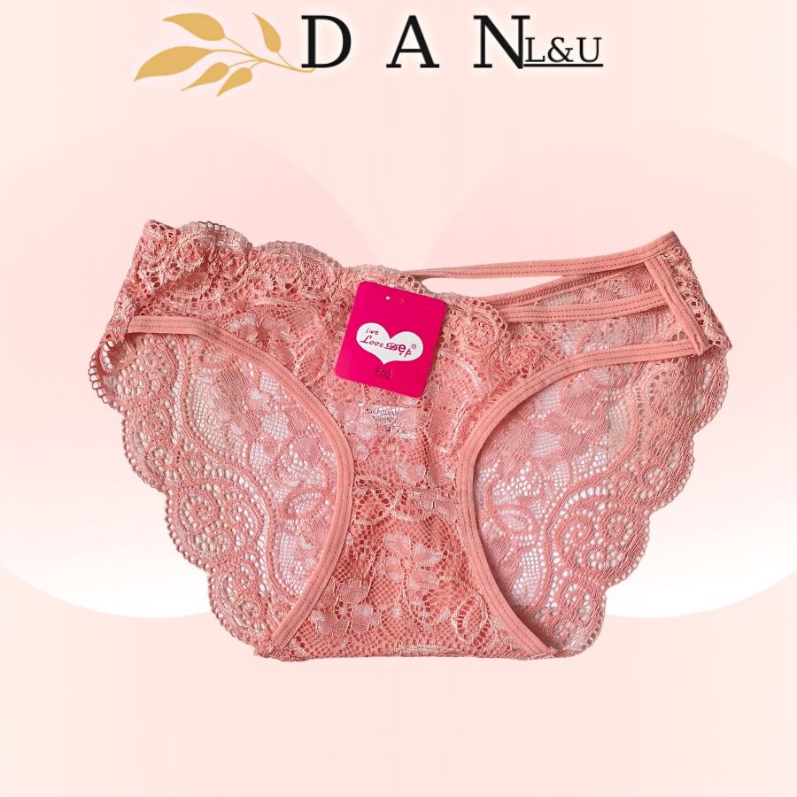 Quần Lót Ren Siêu Mềm Mịn Dây Chéo Sexy Quyến Rũ DAN L&amp;U 602