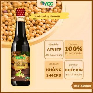 Bán gia vị nấu ăn nước tương lên men tams 500ml