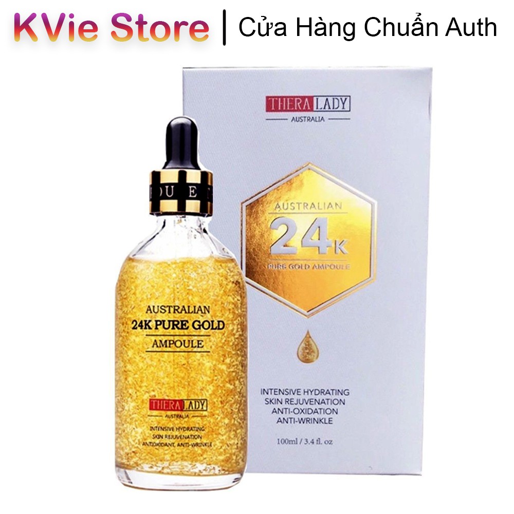 Tinh Chất Dưỡng Da Vàng 24K TheraLady Australian 24k Pure Gold Ampoule Úc 100ml