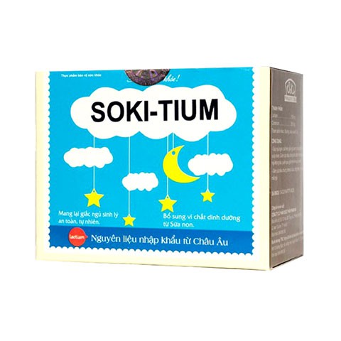 Soki-Tium – Hỗ trợ giúp trẻ hết quấy khóc đêm (Hộp 12 gói)
