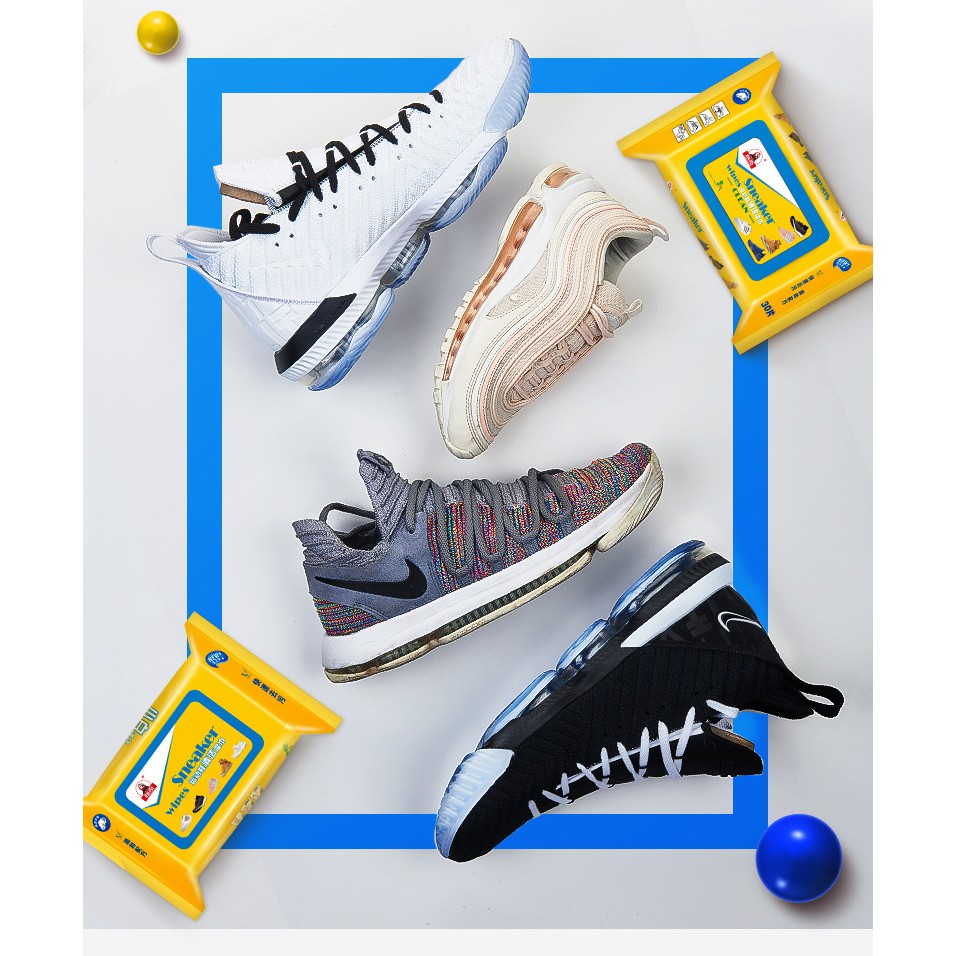 [ SIÊU SẠCH ] HỘP KHĂN ƯỚT GIẤY LAU GIÀY THẦN THÁNH - TÚI XÁCH DA - VÍ CẶP - GIẤY LAU GIÀY Sneaker 30 MIẾNG