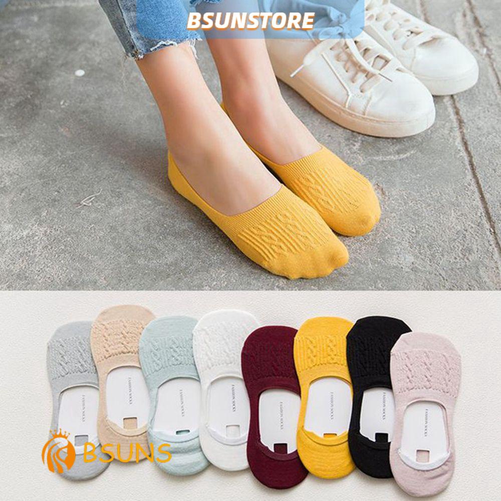 Tất lười màu trơn mềm mại thoáng khí cho nữ