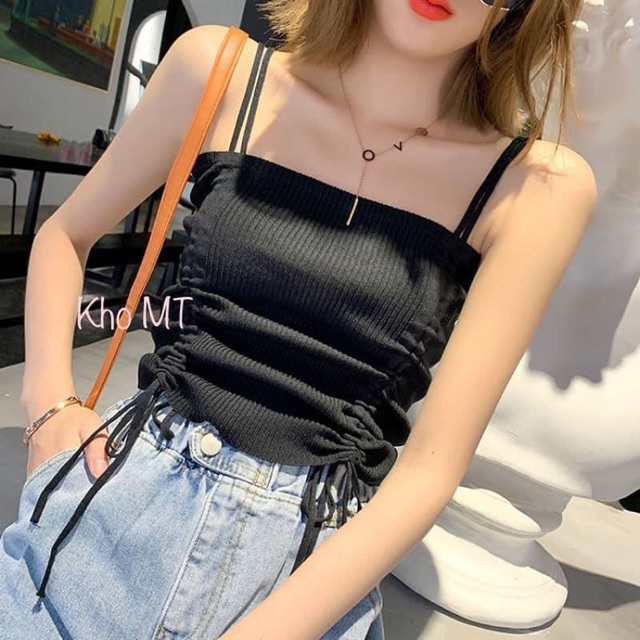 [Mã FAMAYWA giảm 10K đơn 50K] Áo 2 dây dây rút 2 bên xả bỏ mẫu | BigBuy360 - bigbuy360.vn