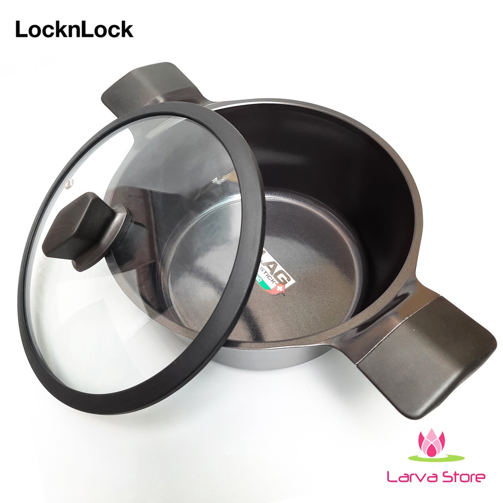 Nồi Siêu Chống Dính LocknLock EDGE Size 24cm CAC2411 (Đáy Từ)