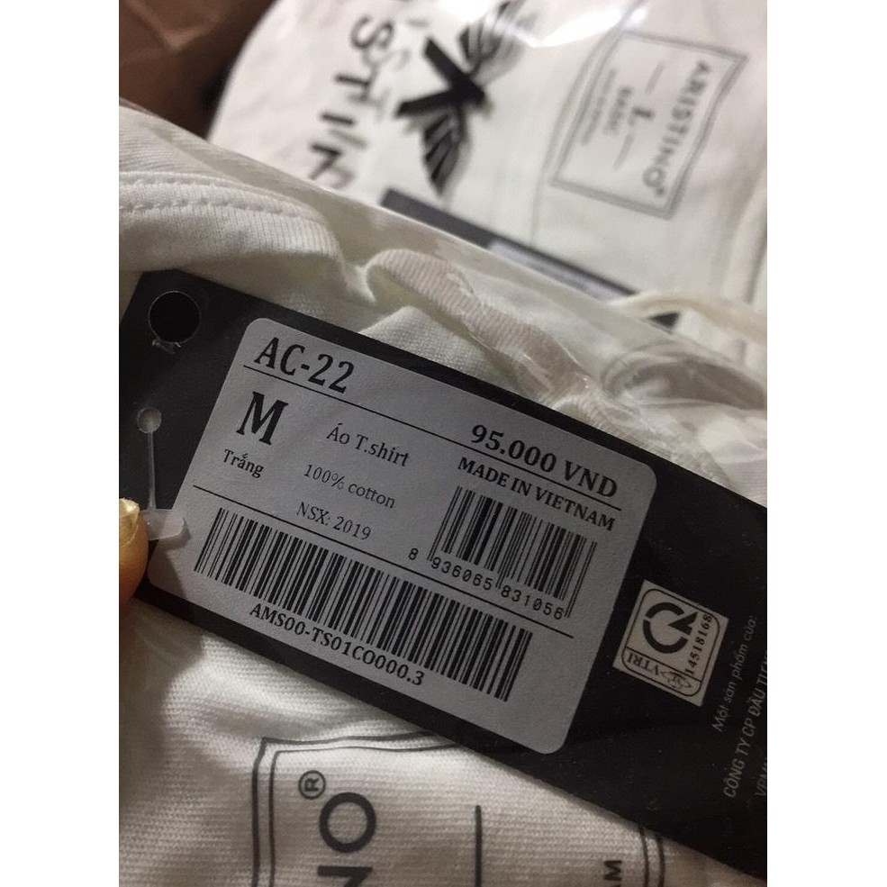 Áo thun nam ngắn tay không cổ, áo tshirt nam [ARISTINO] 100% cotton AC22, kiểu áo lót nam, mềm mịn, thấm hút mồ hôi tốt. | BigBuy360 - bigbuy360.vn
