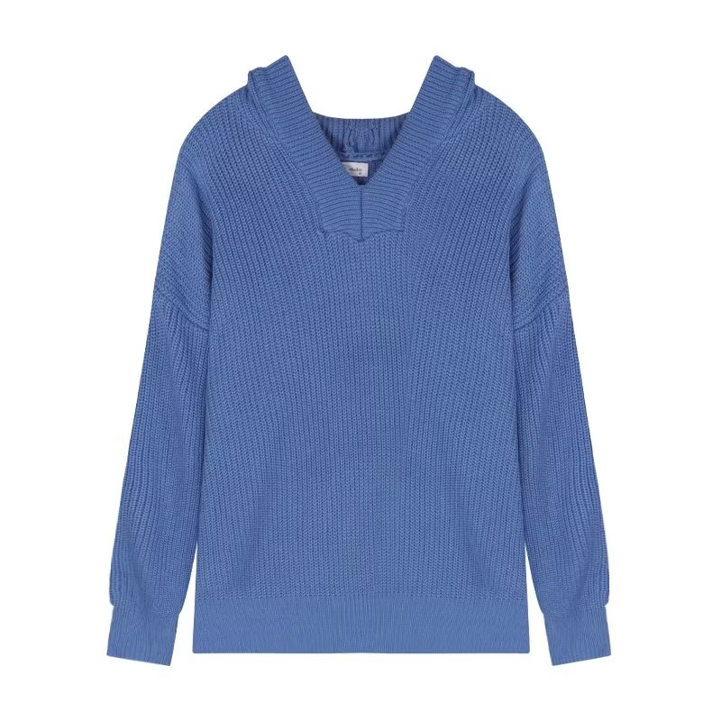 Áo Khoác Sweater Dệt Kim Dáng Rộng Màu Trơn Xẻ Tà Kiểu Hồng Kông Thời Trang Thu Đông Cho Nam