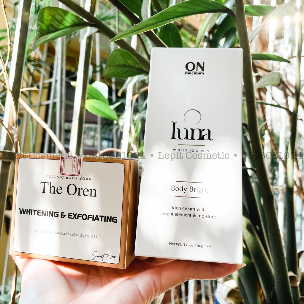 Kem dưỡng trắng da body Luna Onmacabim 100ml