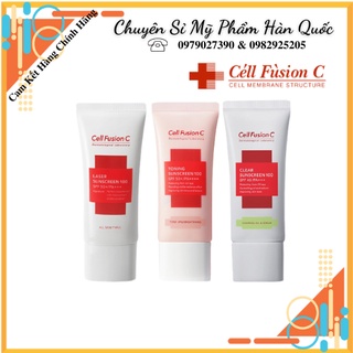 🔥Đủ Bill🔥Kem chống nắng cell fusion C Laser / Clear / Toning 50ml.