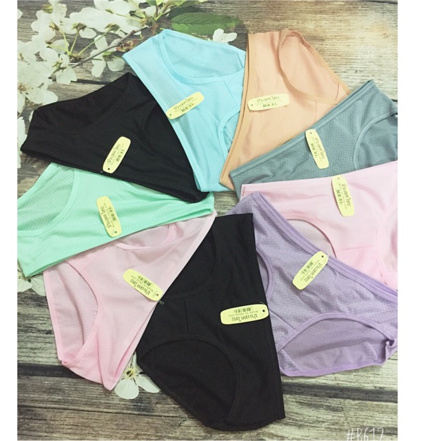 (QUẦN LÓT MÙA HÈ) QUẦN LÓT COTTON THÔNG HƠI