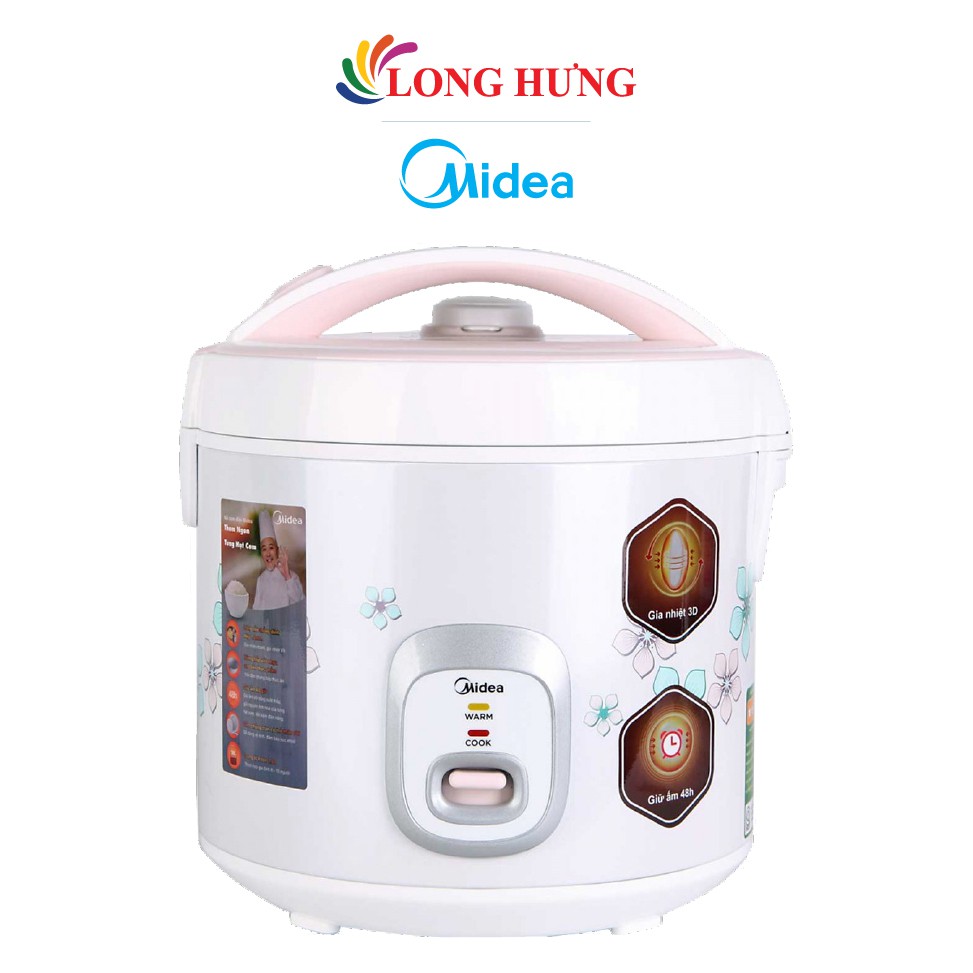 [Mã ELHADEV giảm 4% đơn 300K] Nồi cơm điện nắp gài Midea 1.8 lít MR-CM1825 - Hàng chính hãng