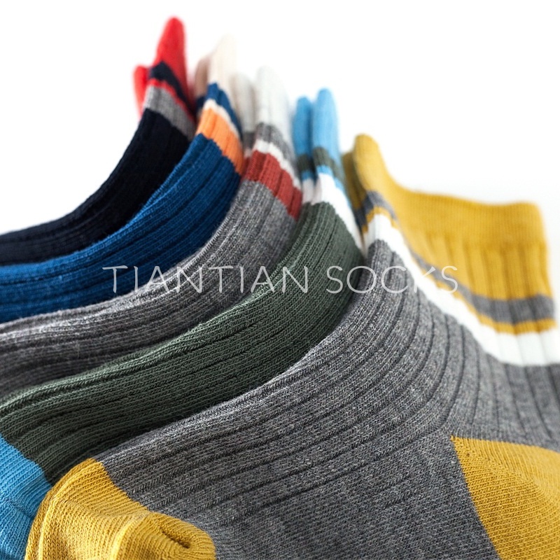 TIAN TIAN T147 Tất Vớ  trẻ em nam nữ Set 5 đôi tất bé Cotton cổ cao thiết kế mới thời trang thu đông