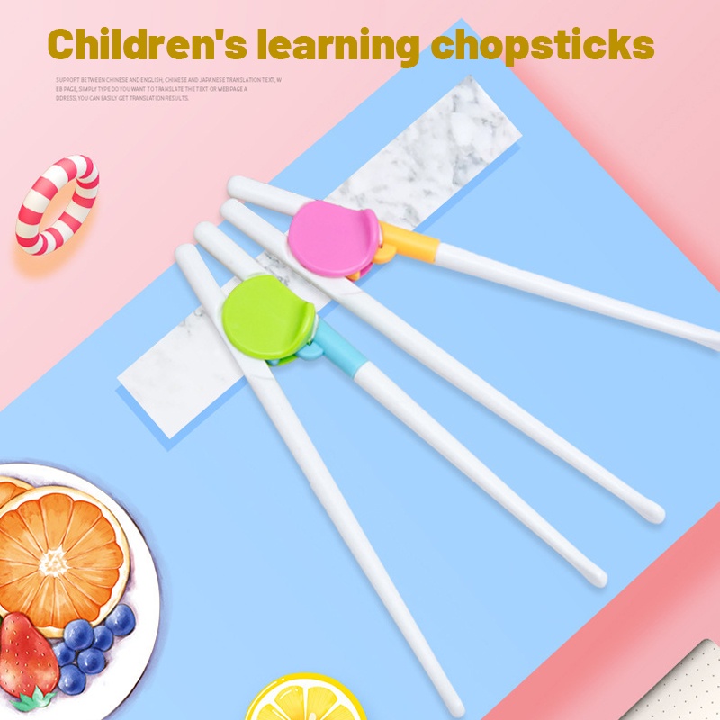 Cặp đũa tập ăn ZHAN QI TOYS bằng silica gel kiểu hoạt hình dễ thương có thể tái sử dụng cho bé