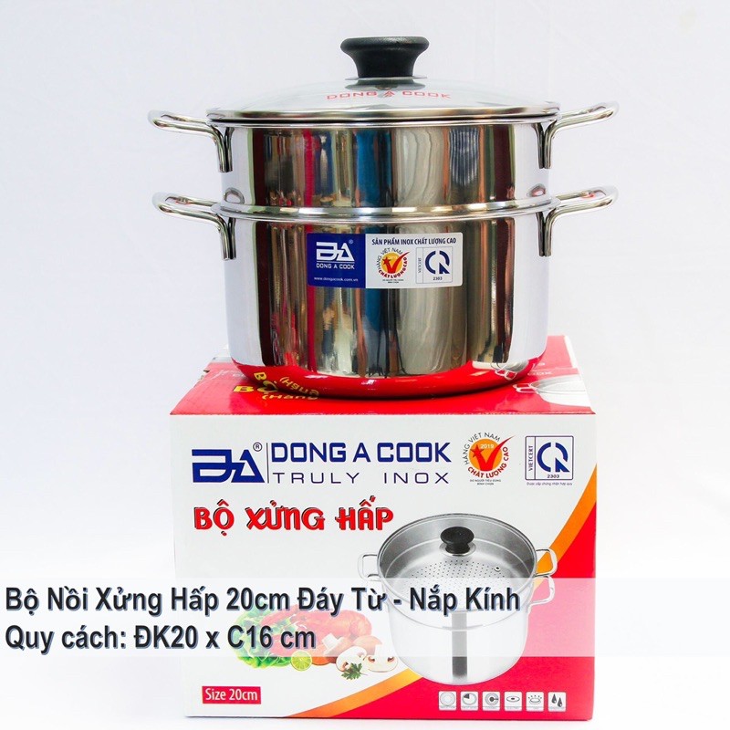 NỒI XỬNG HẤP INOX ĐÔNG Á CHẤT LƯỢNG CAO - HÀNG CHÍNH HÃNG