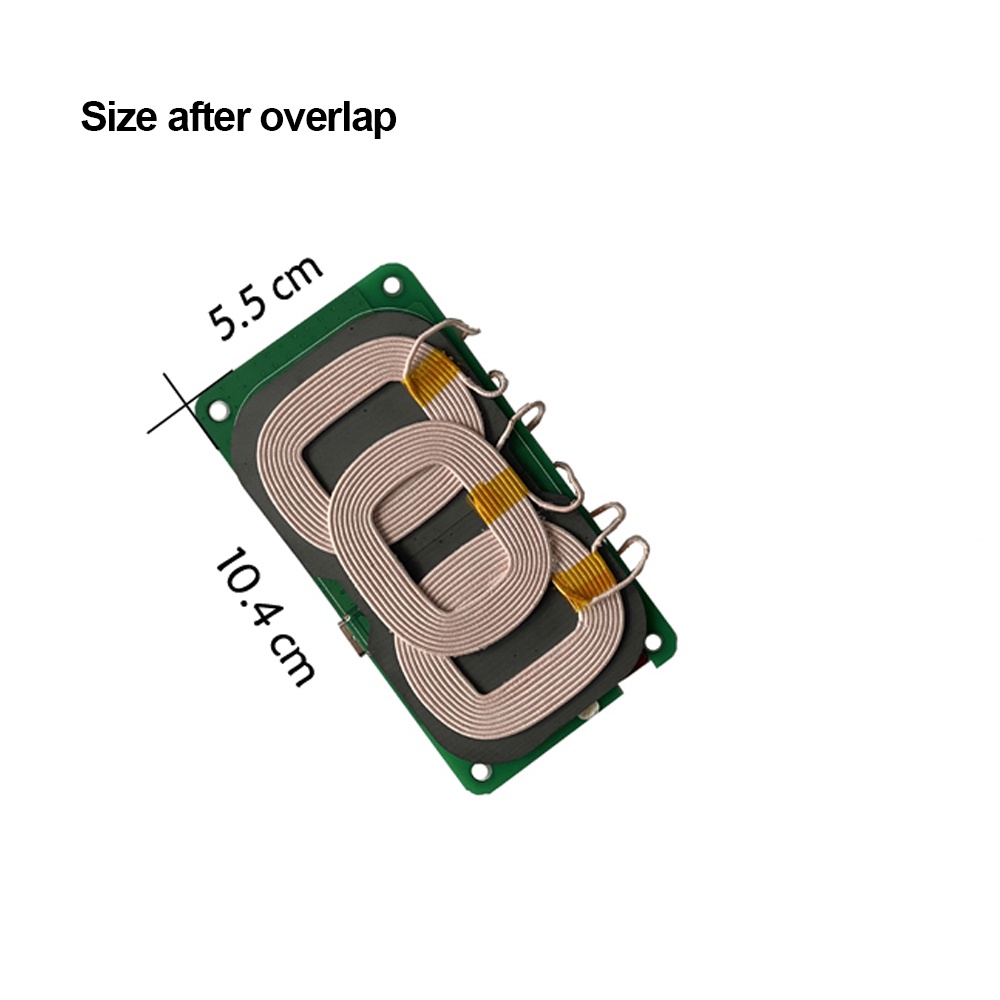 DIYMORE Mô Đun Sạc Nhanh Không Dây 12V 5V 2A Qi 5 / 10 / 15 / 18 / 20W  Type-C Xe 3 cuộn dây