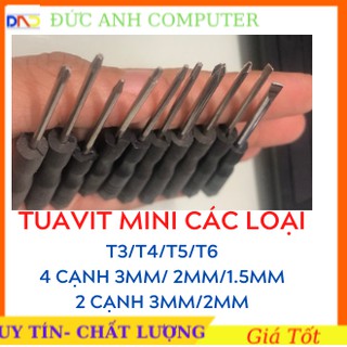 Tuavit mini 4 cạnh, 2 cạnh 3.0 mm và 2.0 mm, 5 cạnh, chữ y...- combo 2 tuavit