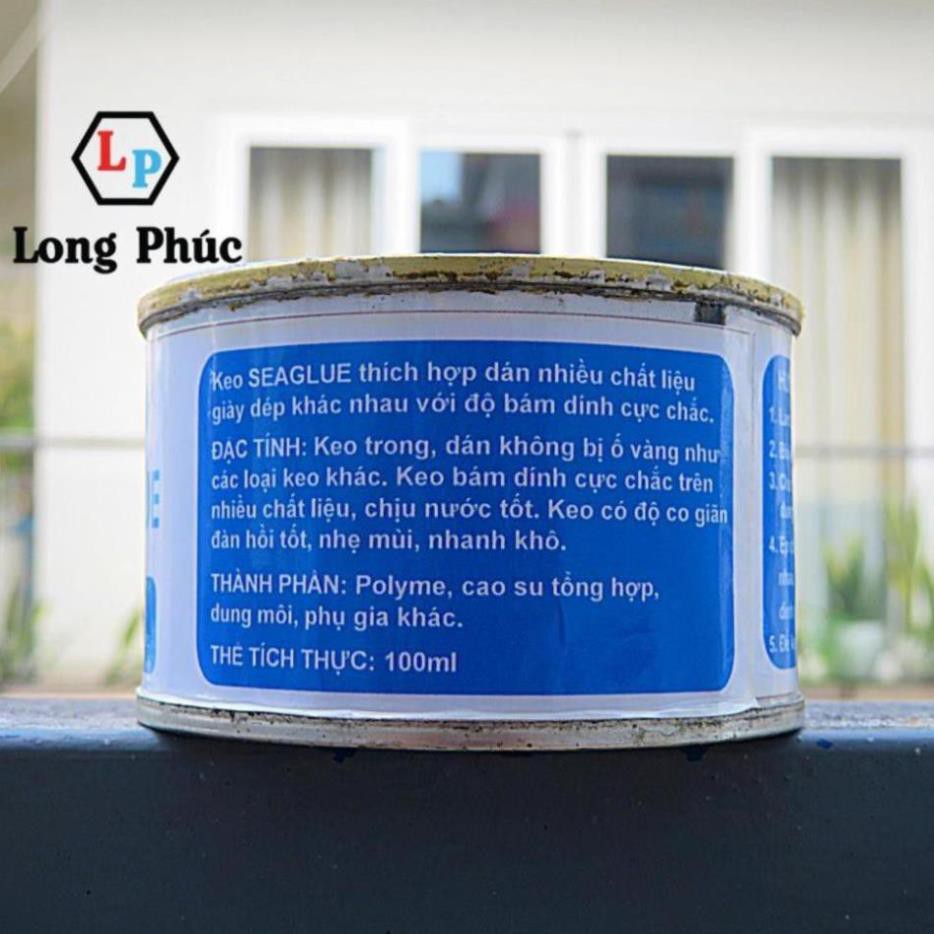 [FreeShip 50k] Keo Dán Giày Chuyên Dụng SeaGlue 100gr | Keo dán trong suốt | lon 100gr