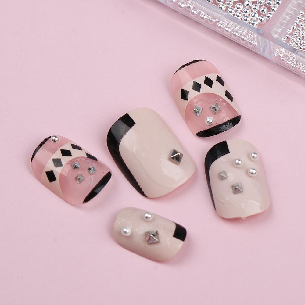 Phụ Kiện Trang Trí Móng Tay Hình Vuông Bằng Kim Loại Heceh