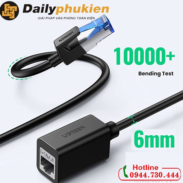 Nối dài mạng LAN Cat 8 dài 0,5m Ugreen 40497 dailyphukien