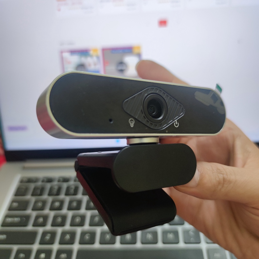 Webcam Full HD 1080P Có Mic dạy và học Online - kèm chân đế - cắm usb dùng ngay tiện lợi cho cả laptop và PC