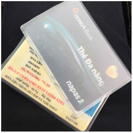 TÚI NHỰA ĐỰNG BẢO VỆ THẺ ATM, CĂN CƯỚC CÔNG DÂN, CARD VISIT, BẰNG LÁI XE, THẺ SINH VIÊN, THẺ NHÂN VIÊN