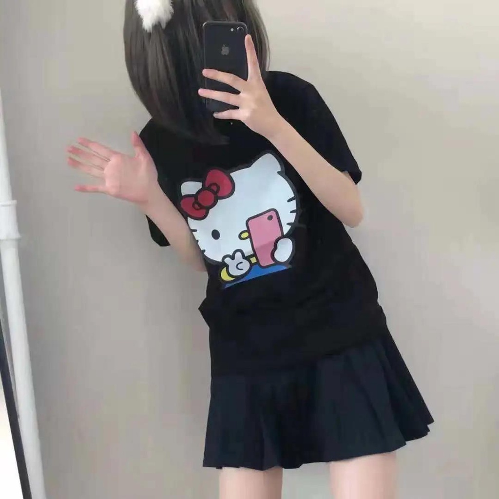 NRVP Áo Thun 100% Cotton Dáng Rộng Thời Trang Hàn Quốc Cho Nữ