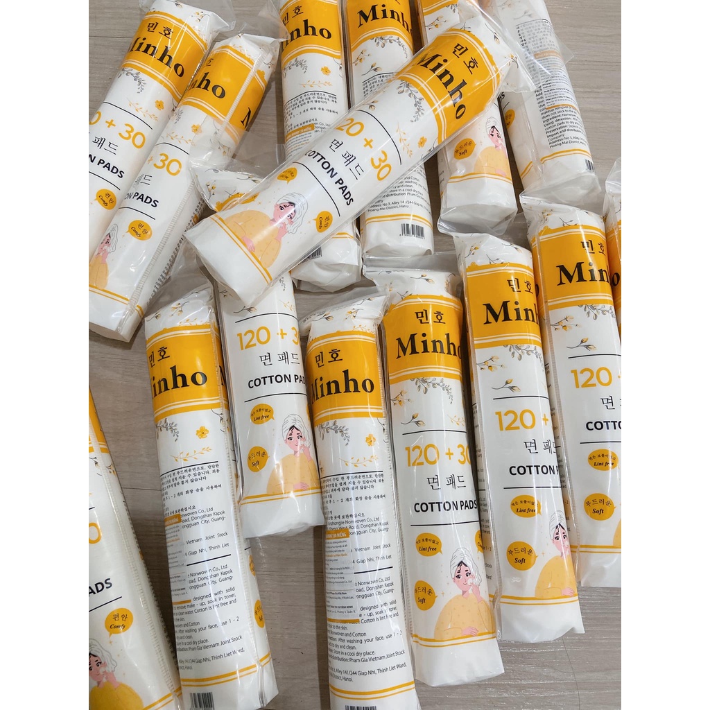 Bông tẩy trang MIHO hàn quốc 150 miếng tròn