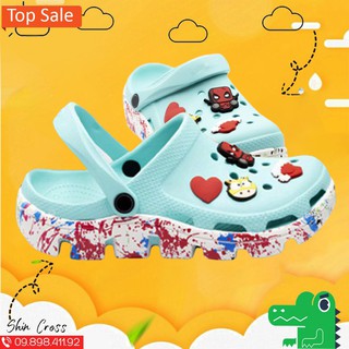 dép cross vảy sơn💖FREESHIP💖dép cross vảy sơn nhiều màu DEPCROSSSON213 tặng thêm 12 jibitz cross