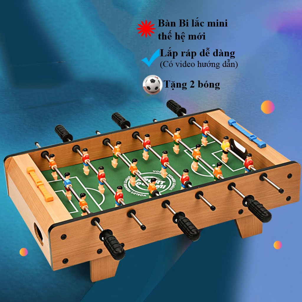 Bàn bi lắc Bàn đá bóng bằng tay Bàn bi lắc mini giúp cả nhà tránh xa tác hại của chiếc điện thoại size: 50x25x15.5 cm