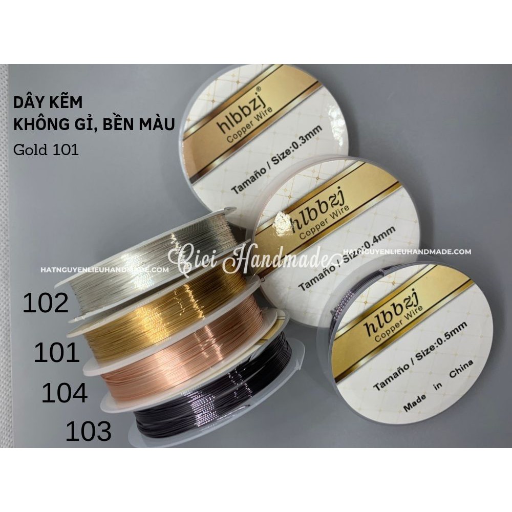 Dây kẽm uốn trang sức handmade  dây đồng coper wire phụ kiện cô dâu trang sức Cici Handmade