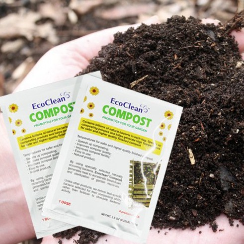 EcoClean COMPOST - Men vi sinh ủ phân nhập khẩu Mỹ - KPT CHEM - Gói 100g