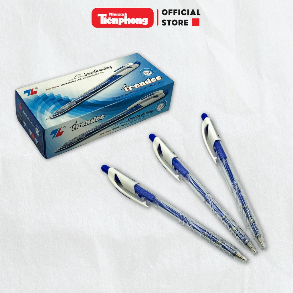 Bút bi Thiên Long chính hãng nhà sách Tiền Phong bút bi gel màu xanh/đen/tím.