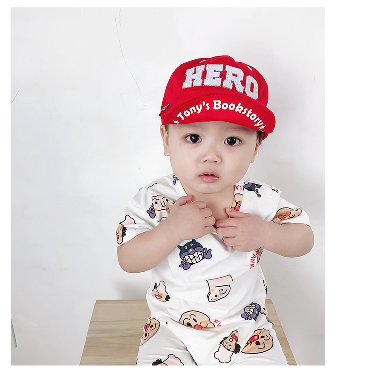 Mũ cho bé thêu chữ cực chất đáng yêu cho bé trai bé gái 6 đến 24 tháng