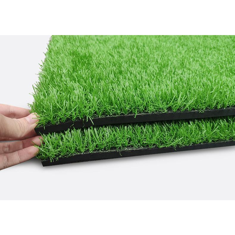 Thảm tập Swing Golf 1m x 1m cỏ dài Long Grass DJD029 chính hãng PGM Hitting Mat cao cấp (tặng kèm tee golf cao su )