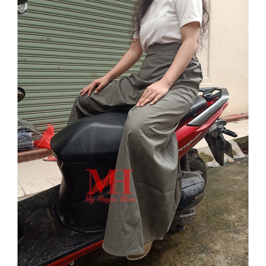 [ Ảnh Tự Chụp ] Váy Chống Nắng Xẻ Tà Cho Nữ Chất Liệu Kaki Mềm, Mịn & Mát Với Độ Co Dãn Cực Tốt | BigBuy360 - bigbuy360.vn