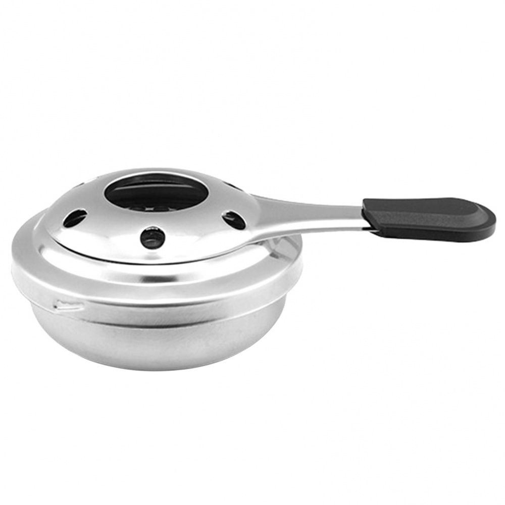 Bếp Cồn Mini Bằng Thép Không Gỉ Có Tay Cầm Chống Phỏng Và An Toàn Để Nấu Ăn Cắm Trại