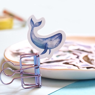 Hộp 45 Miếng Dán Sticker Cá Voi Trang Trí Sổ