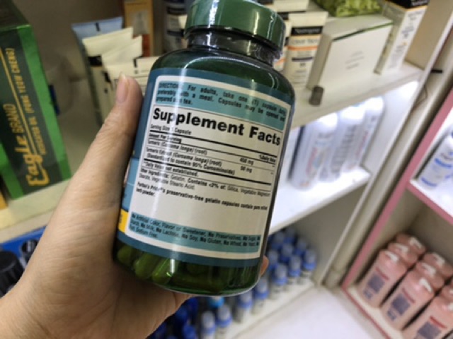 Tinh Chất Nghệ Vàng Puritan's Pride Turmeric Curcumin 500mg 180 viên date 2023 | BigBuy360 - bigbuy360.vn