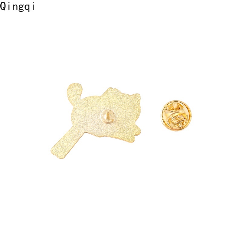 Huy hiệu cài áo Miss Zoe hình chú mèo hồng ngọt ngào dễ thương