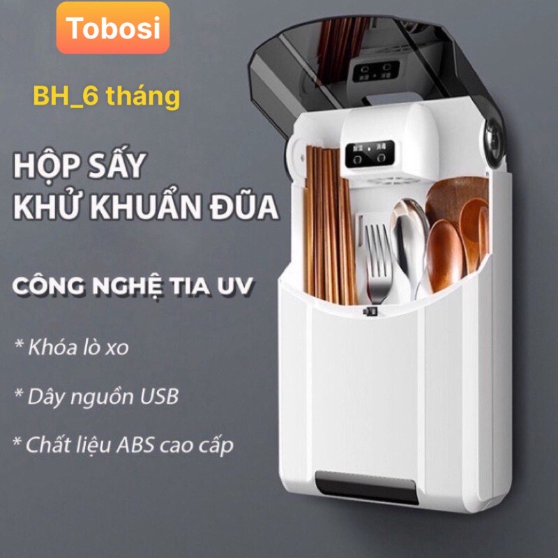 [ BH_6 Tháng ] Máy Sấy Đũa Thìa Khử Khuẩn Tiệt Trùng Băng Tia UV Cao Cấp, Chống Nấm Mốc Bảo Vệ Sức Khỏe Gia Đình