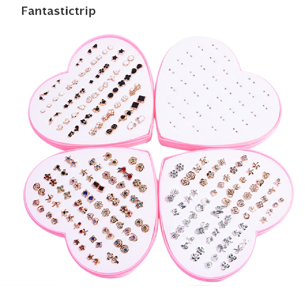 Set 36 đôi bông tai hoa thời trang cho nữ