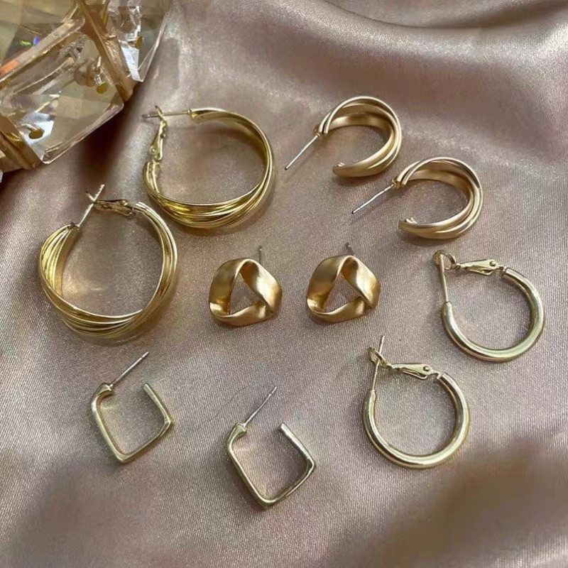 Bông tai nữ Top Xu Hướng Hàn Quốc - Khuyên tai nữ Vintage hottrend 2022 bằng mạ bạc 925 cao cấp