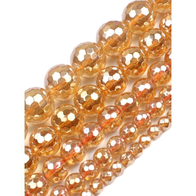 Đá Tự Nhiên Mặt Vàng Hematite Hạt Rời Miếng Đệm Hạt Trang Sức Làm DIY Vòng Cổ Vòng Tay Phụ Kiện 2 / 3 / 4 / 6 / 8 / 10mm