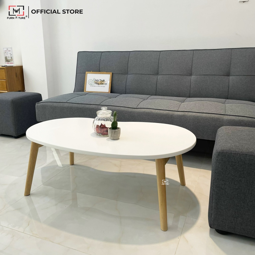 Nowship hcm - Bàn trà sofa hình hạt đậu hàn quốc thương hiệu MW FURNITURE