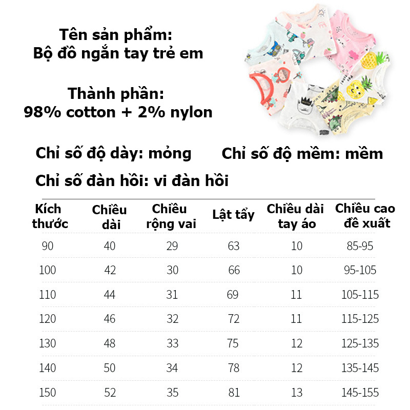 Phiên Bản Hàn Quốc Của Bộ đồ Mặc Nhà Trẻ Em Phối Lưới, Thoáng Khí, Quần đùi áo Thun Cotton Trẻ Em Giá Sỉ Bán Buôn