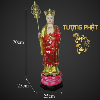 Tượng Địa Tạng  Vương Bồ Tát cao 70cm – Đứng – Màu Đỏ