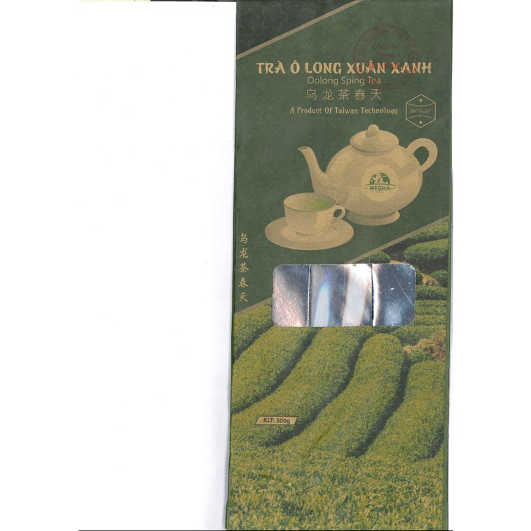 Trà Olong Xuân Xanh Wecha 500gr - Olong Spring Tea, Pha Trà Uống Hằng Ngày, Trà Trái Cây
