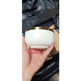 Bát cơm viền vàng