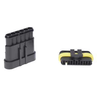 Kit 6 pin Way Waterproof Electrical Wire Plug Connector