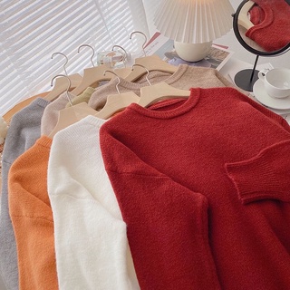 Áo sweater trơn basic